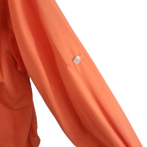 Exofficio Men's Dry Lite Orange Casual Button Down Shirt - Picture 3 of 6